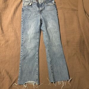 Zara Frayed Hem Jeans
